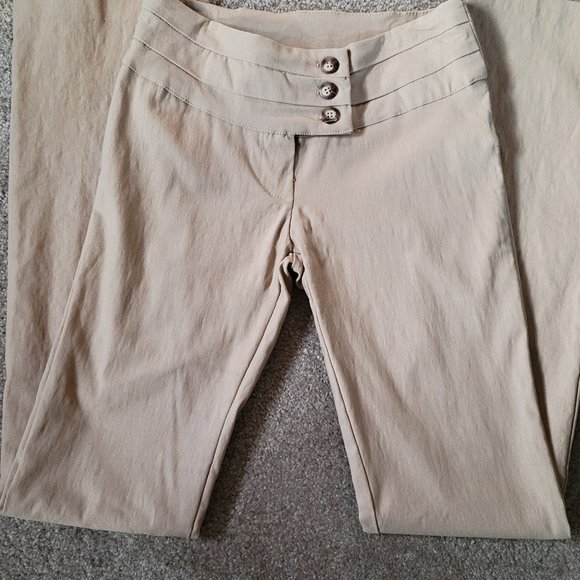 Top Fashion of NY Pants - Beige stretchy pants